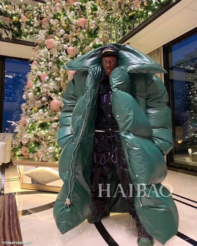 羽绒服恶搞
