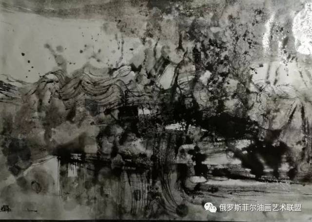 中国著名画家张辉意象抽象绘画作品赏析