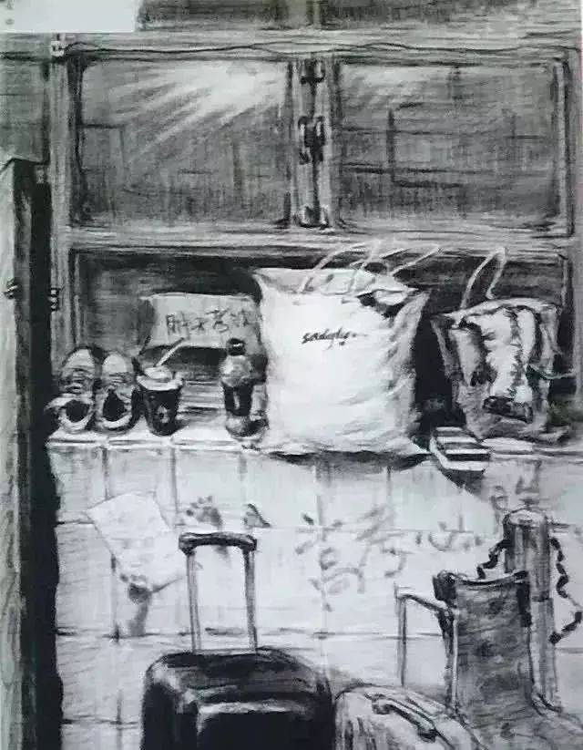 速写(命题创作),黑色铅笔或炭笔,1小时,八开,250分.