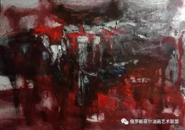 中国著名画家张辉意象抽象绘画作品赏析