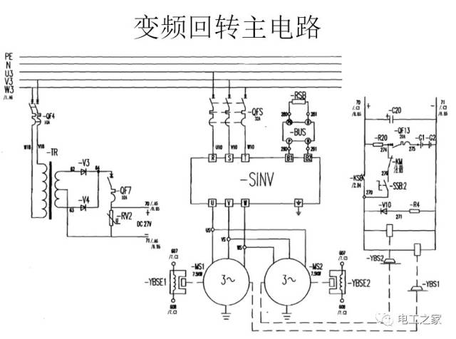 hvv主电路—电抗器接线 旋转编码器损坏将导致plc报警,按住盘路,风标