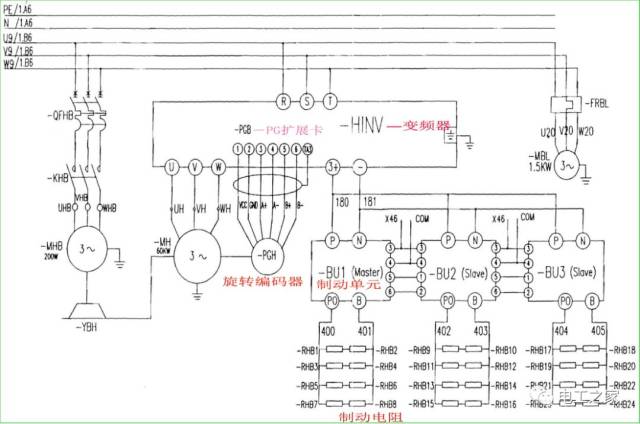 起升变频电机主电路