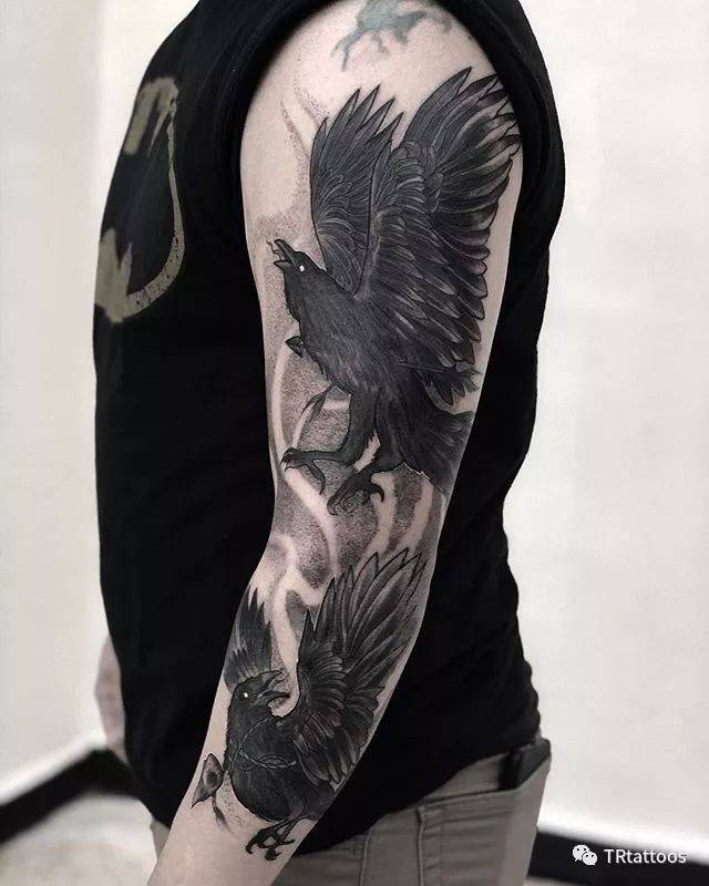 超酷的乌鸦纹身:遮盖首选,硬核必备
