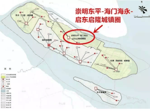 海门市海永镇和启东市启隆镇位于崇明岛北部,与崇明区接壤,与海门