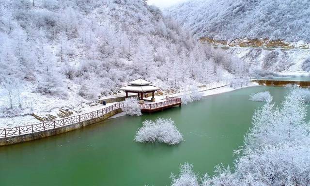 前段时间,重庆巫溪红池坝披上了白色外衣,雪白的外衣和绿水互相映衬