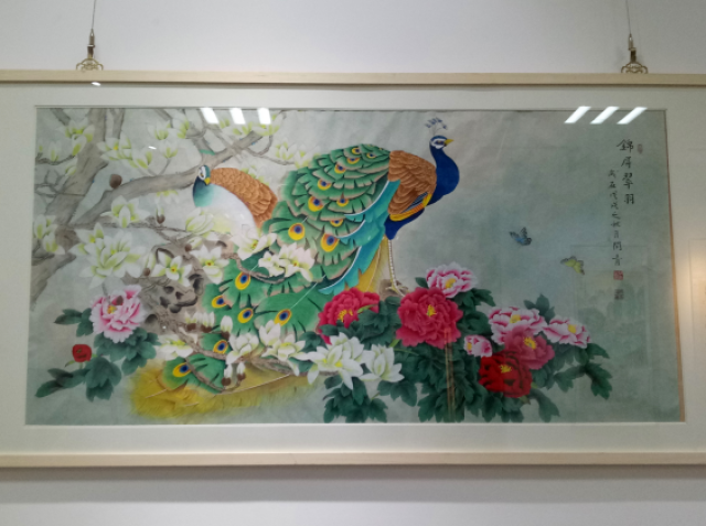 著名画家闫青先生画展在冀春集团文化大厦荣宝斋体验中心成功举办