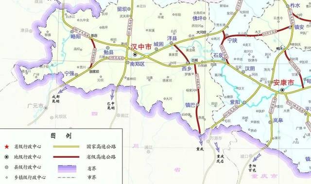 汉中境内拟建多条高速,普通公路!