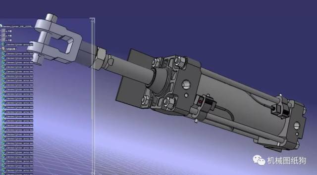 【工程机械】150标准气缸模型3d图纸 step格式