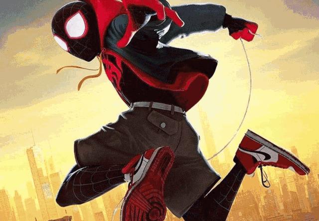 为了这次的《蜘蛛侠:平行宇宙》 耐克和蜘蛛侠做了一次爆炸的联名 aj1