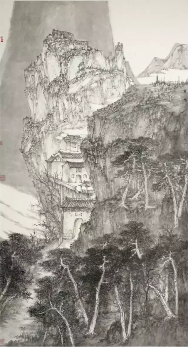 《净空如洗》 入选"墨香诏安"全国中国画展(中国美协主办)