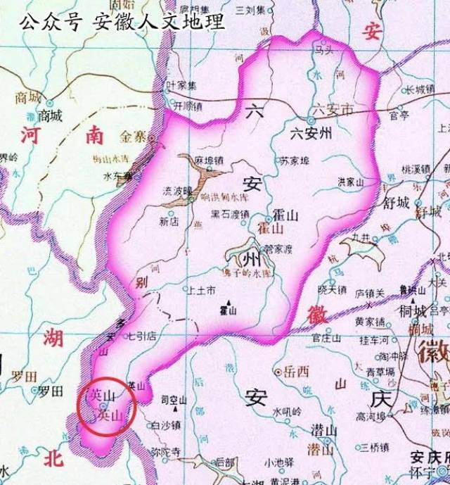 英霍不分家,为什么英山县会划出安徽版图?