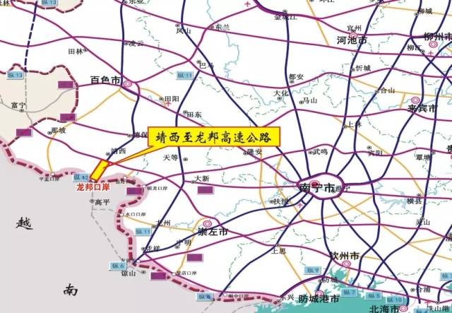 项目起于靖西市新靖镇旧州村,与百色至靖西高速公路相接,与靖西至那坡