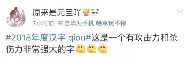 全新发布,2018十大网络流行语,锦鲤第一没跑了……