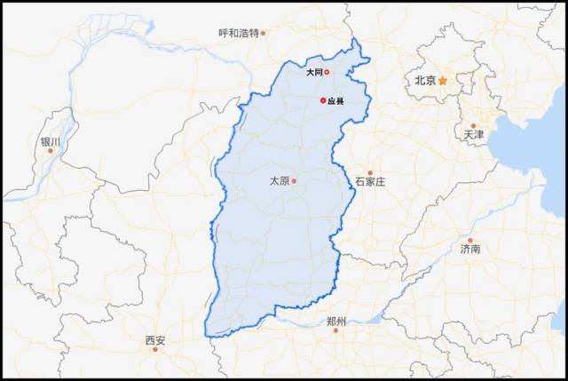 应县县城北距大同,西距朔州均为60公里,南距省会太原200公里,二广高速