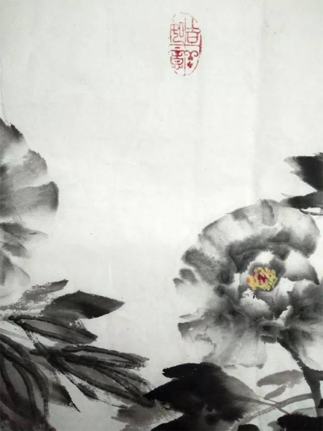 孙来喜《国色清韵》,题材:花鸟(尺寸180*31cm)