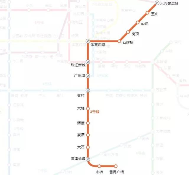 而石溪站可换乘至广州地铁10号线 是前往天河客运站方向 不过,目前