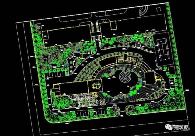 cad|工业园景观规划cad平面图图纸集