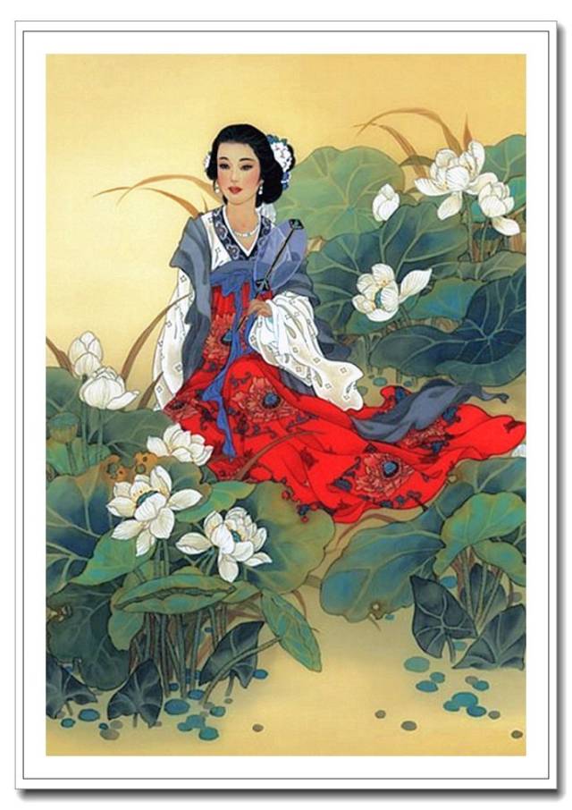 秀拙相生 -- 香港旅美女画家工笔重彩人物画作品赏析