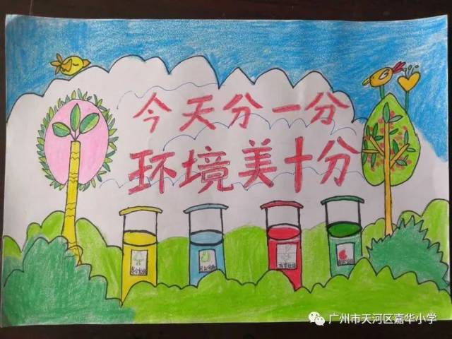 环境保护,从我做起 ——嘉华小学举行环保绘画比赛活动