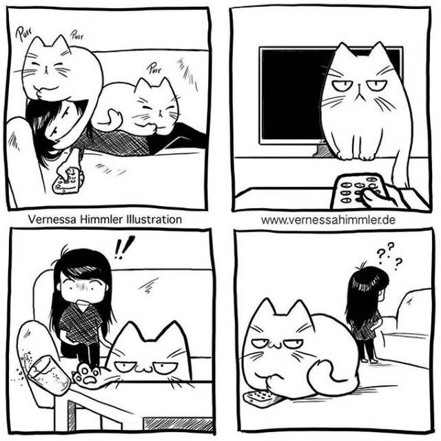 插画师的笔,画出了身为猫奴的悲惨真相!