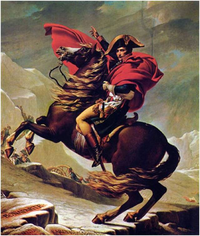 名画欣赏丨跨越阿尔卑斯山圣伯纳隘口的拿破仑雅克61路易61大卫