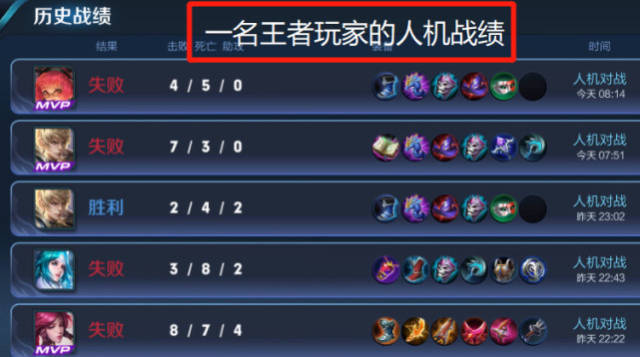 王者荣耀:困难人机有多可怕?星耀差点被零封,段位居然是王者!