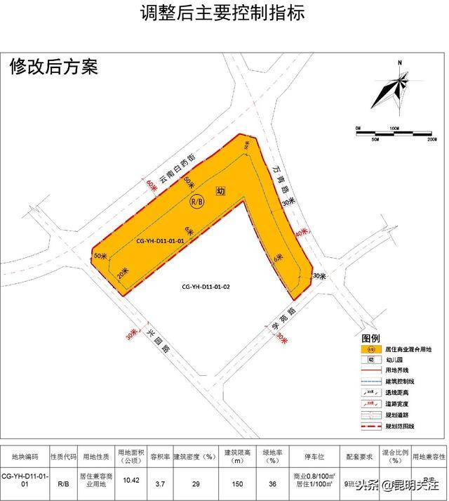 呈贡这个地块控规修改,将新增住宅26万平米,商业减少11万!