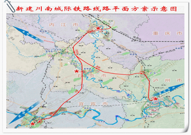 项目地理位置图 宜宾临港长江大桥修好之后, 李庄,南岸方向的车辆