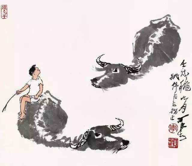 画家齐白石曾二次在其牧牛图上题跋,称其为"不愧乾嘉间以后继起的高手