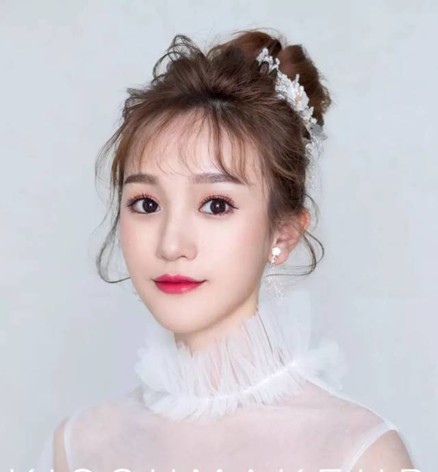 百变新娘丸子头造型,减龄造型首选!