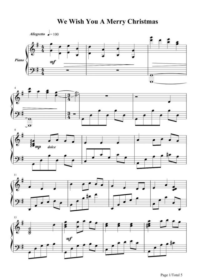 来弹这7首圣诞节钢琴曲,简单上手!(含琴谱)