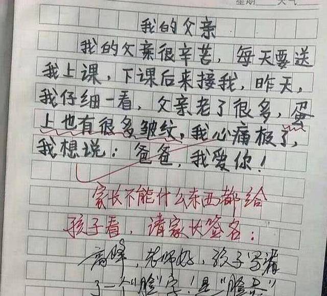 小学生作文,看了笑得你肚子痛,连老师看了都说服,网友