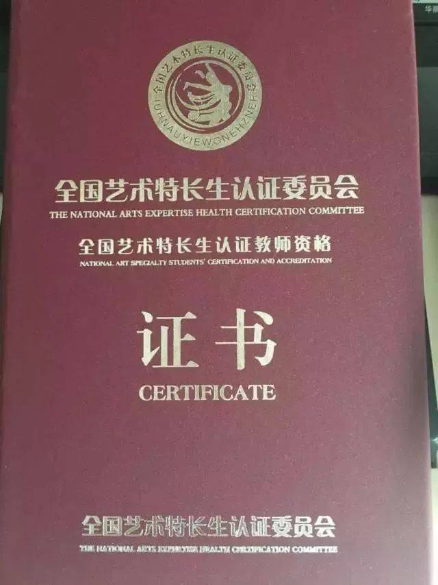 专业证书的老师 2005年开始学习吉他, 中国艺术特长生认证教师资格证