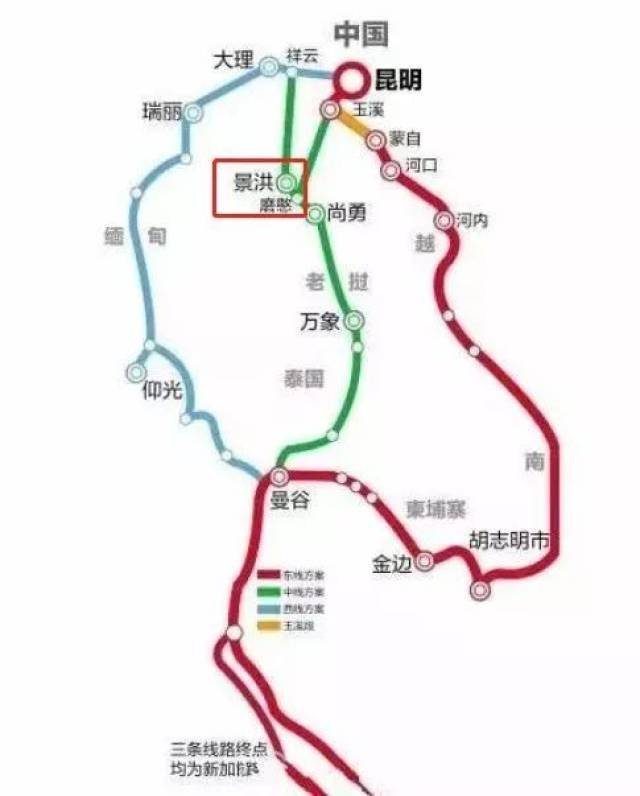 玉磨铁路在西双版纳有 5个站点 景洪市就在其中预计2020年投入使用