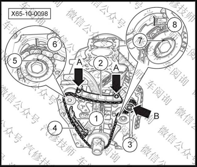 2015北汽绅宝x65发动机正时安装(2.0l b205efa)
