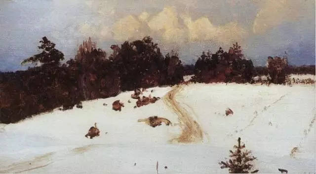 俄罗斯画家巴列诺夫·瓦西里·德米特里耶维奇油画欣赏