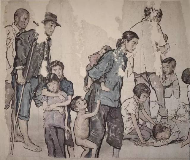 蒋兆和《流民图》 1943年作 中国美术馆藏