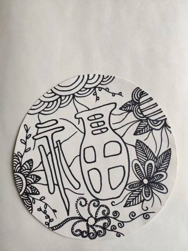 新年主题创意线描画一春联福字手工课件,第一时间分享