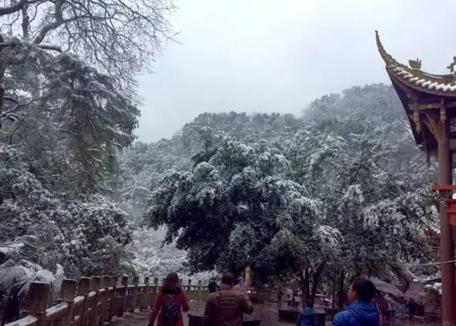 2016年泸州方山雪景