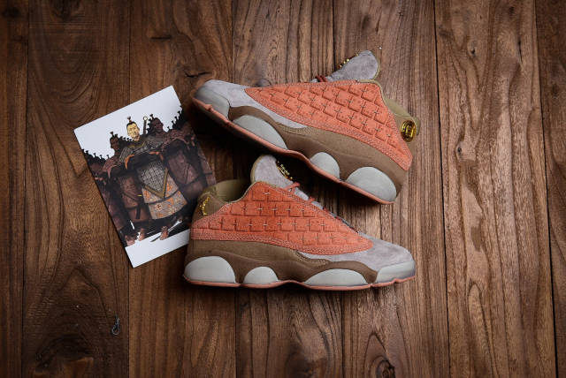 中华文化AJ13联名CLOT兵马俑篮球鞋