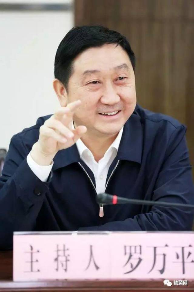 镇坪县委书记罗万平主持座谈会