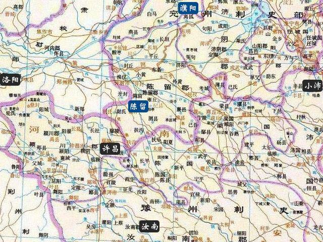 兖州的濮阳,陈留  游戏中的 濮阳 是指 兖州-东郡-濮阳,陈留 是指