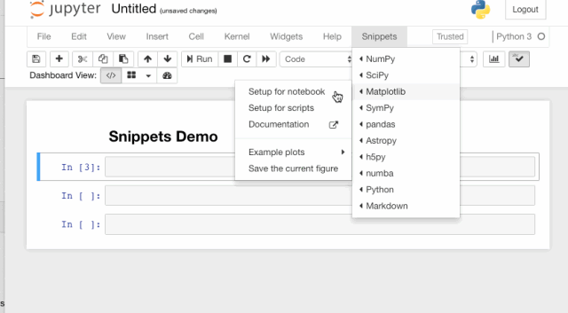 snippets  snippets在工具栏里加了一个下拉菜单,可以非常方便的
