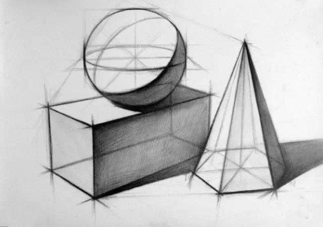 入门级美术基础教程,石膏几何体结构大全
