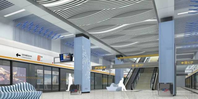 轨交3号线站点内部曝光!苏州的地铁站都走艺术