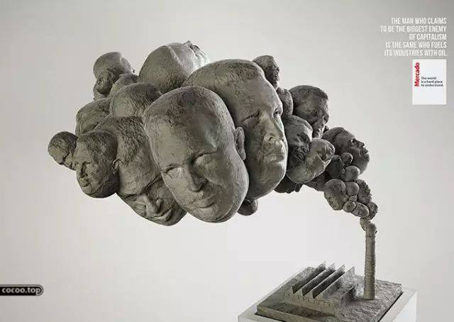采用了聚散对比,使画面具有了一定的节奏感和韵律感.