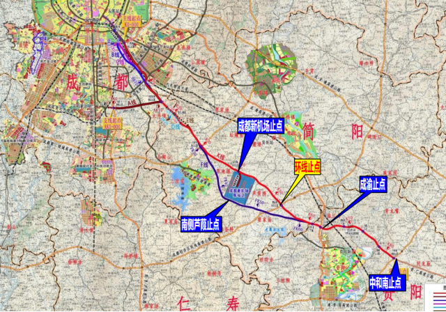 建设中的成都新机场高速公路,计划2019年与新机场同步