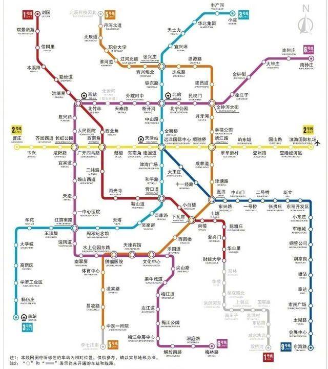 天津地铁规划的市中心段385公里,有望在2023年之前全部建成