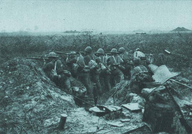 淞沪会战杨行战斗老照片,胡宗南部在这里伤亡80%,营长只剩一个