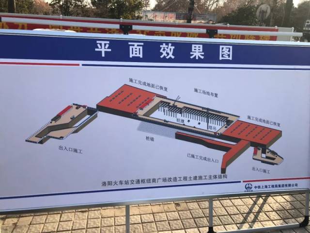 进展!洛阳火车站综合枢纽南广场改造工程开建